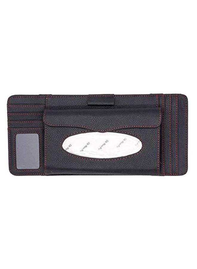 NIBEMINENT Multi-Functional Car Sun Visor Hanging Tissue Holder Organizer  - Image 1