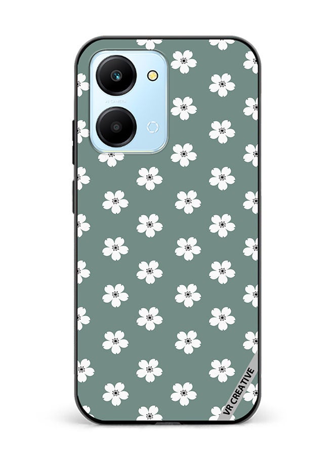 VR CREATIVE Protective Case Cover For Honor Play7T Flower Design Multicolour - Image 1
