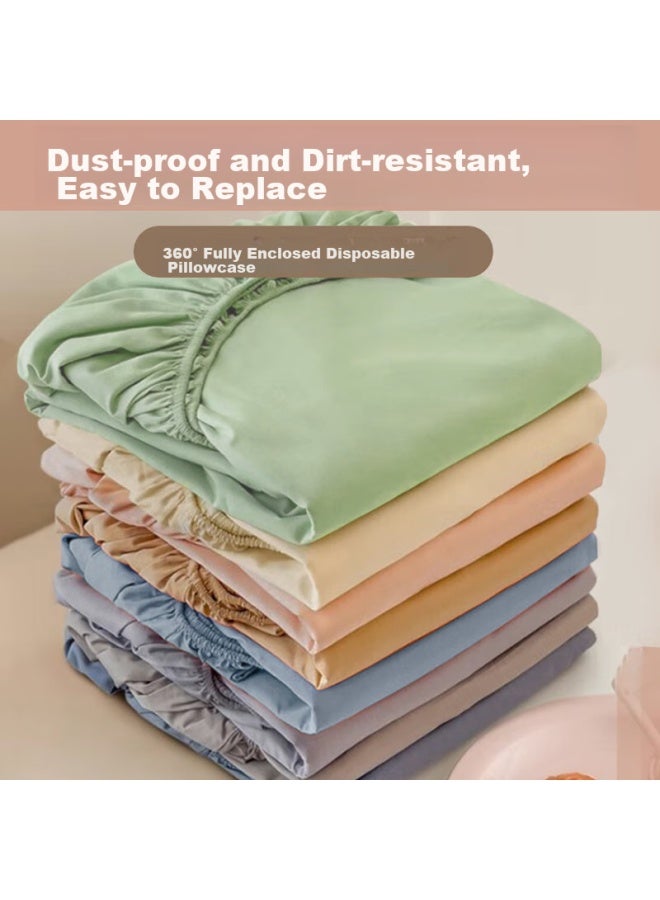Jajalin Disposable Pillowcases, Travel Accessories, Thickened Pillow Covers, For Double Beds On Trains, Single Beds In Hotels, Bedding, 2 Pieces - Image 3