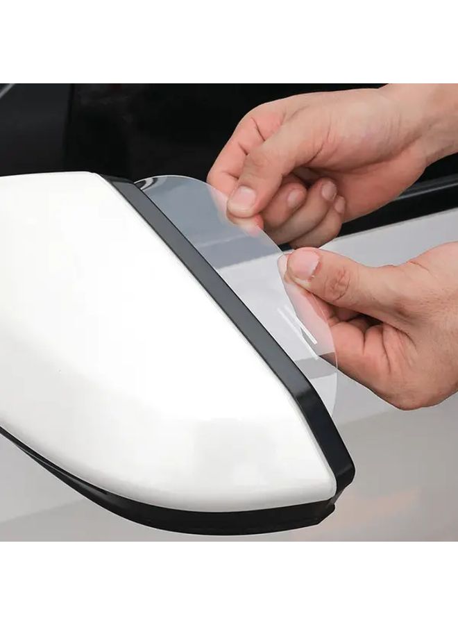Transparent PVC Side Window Visors 2pcs Easy Install Sun Rain Protection - Image 2