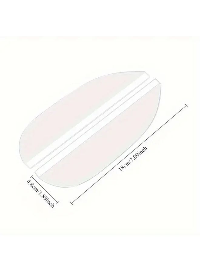 Transparent PVC Side Window Visors 2pcs Easy Install Sun Rain Protection - Image 3