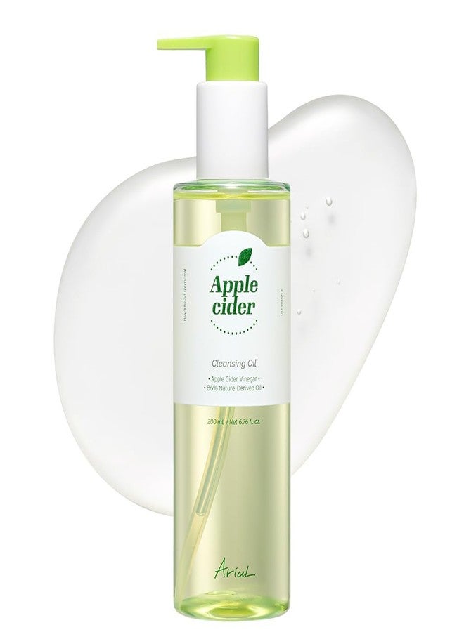Ariul Apple Cider Deep Cleansing Oil (200ml) Korean Lightweight, Watery Face Cleansing Oil With Apple Cider Vinegar, Makeup Remover, Deep Pore Cleanser, Hydrating Facial Cleanser - Image 1