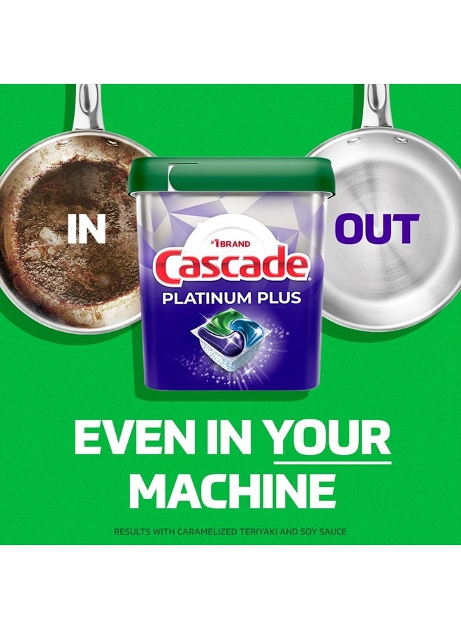 Cascade Platinum Plus ActionPacs Dishwasher Detergent Pods, Fresh, 62 Count  - Image 3