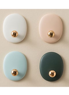 Y&D Self Adhesive Wall Hooks for Hanging Keys Towels Purses Hats Caps Scarves, Decorative Hook, Sticky  - Image 1
