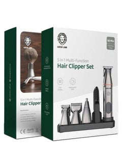 GREEN LION 5 In 1 Multi-Function Hair Clipper Set - Black  - Image 4