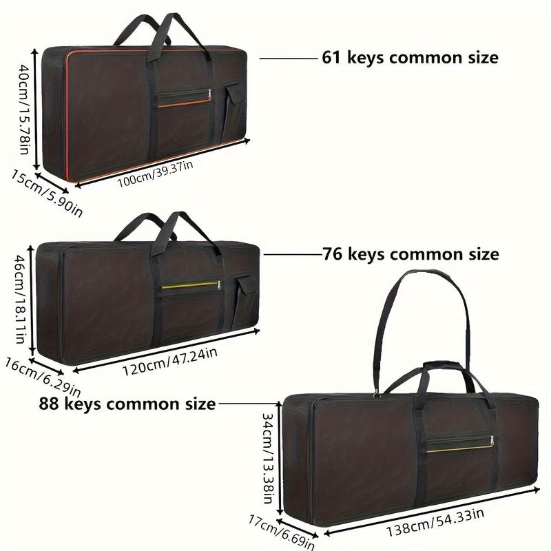 Universal Electric Piano Bag For 88 Keys Oxford Double Shoulder - Image 2