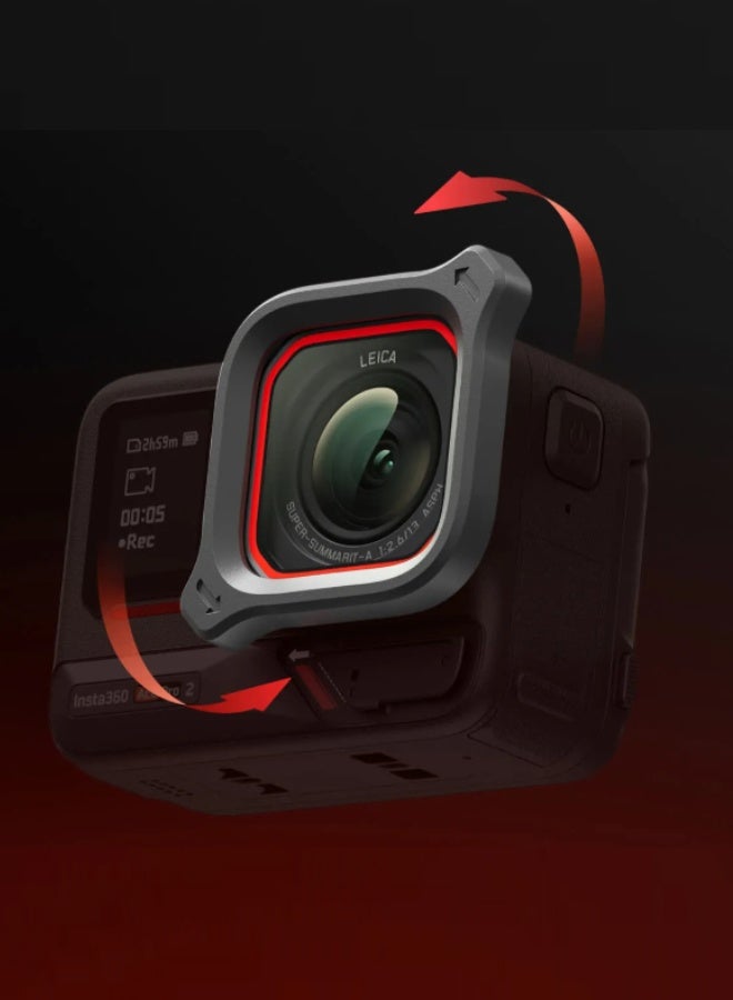 Insta360 Ace Pro 2 Lens Guard | High-Strength Tempered Glass with Hydrophobic & Anti-Smudge Coating, Anti-Scratch, Includes Wrench for Easy Installation and Removal - Image 5