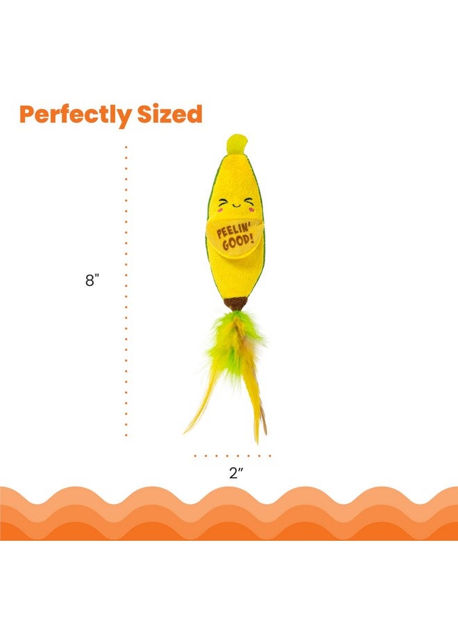 مراحل القطط لعبة كات ستيجز بيلين جود بانانا كيكر للأسنان بنكهة النعناع البري، لون أصفر - Image 5