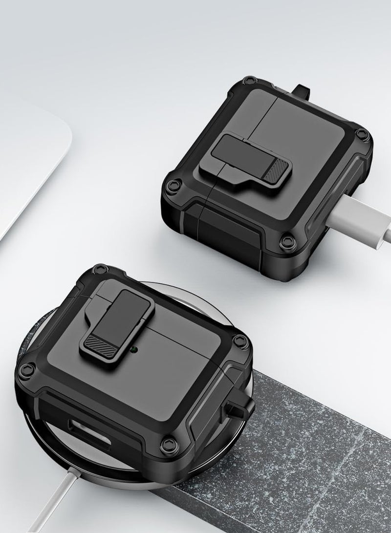Case for AirPods 4rd Generation 2021, Shock-Absorbing Case Cover with Opener Accessories with Keychain Full Protective Case for Women Men Girl Boy-Color - Image 4