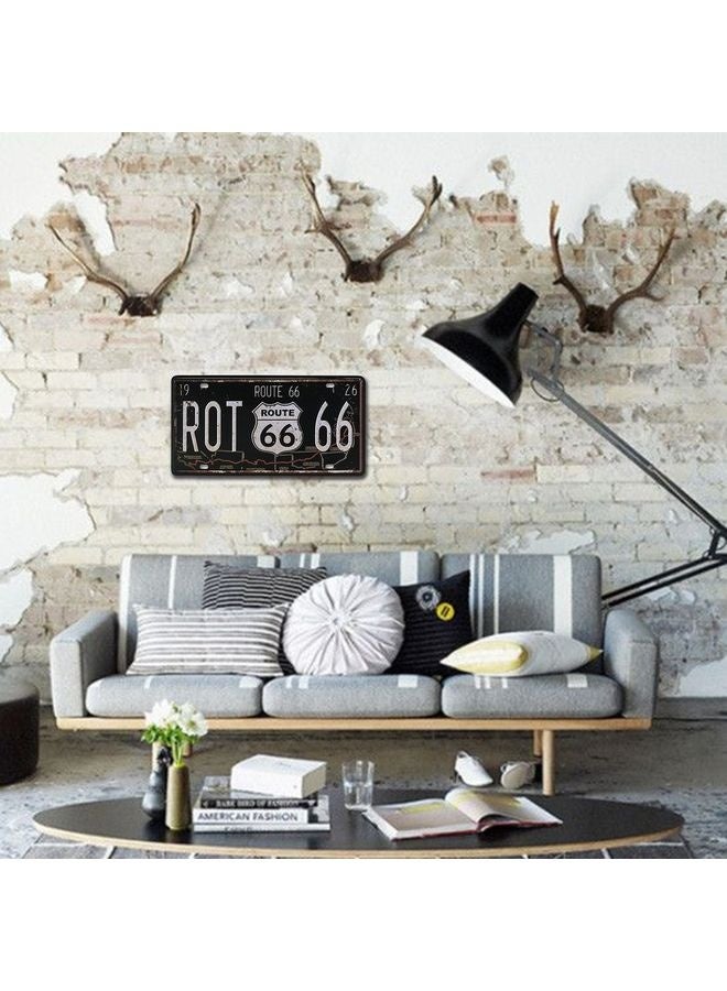 تصميم السيارة المعدنية التصميم لوحة الترخيص ديكور-ريترو أسلوب -ثقوب مسبقة الحفر و 15 × 30cm الحجم - ديكور المرآب، منزل جدار الفن، ديكور جدار المطعم - Image 4