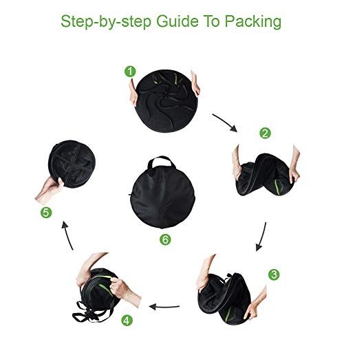 PROTITOUS 6 Tier Black Mesh Zippered Herb Drying Rack Hanging Dryer Dry Net with Pruning Shear for Hydroponics - Image 5