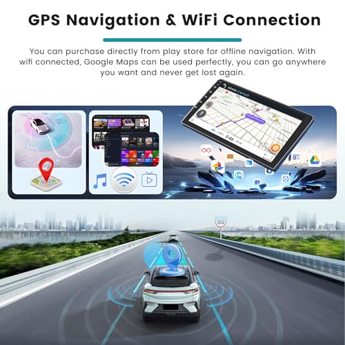 Roinvou Car Radio Stereo for Chevrolet Aveo 2006-2012 Built in Carplay/Android Auto, 9 inch IPS Touch Screen Head Unit Radio with DSP BT GPS FM RDS WiFi 2G RAM 64G ROM - Image 4