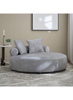 Odelia 2-Seater Fabric Chaise with 2 Cushions
