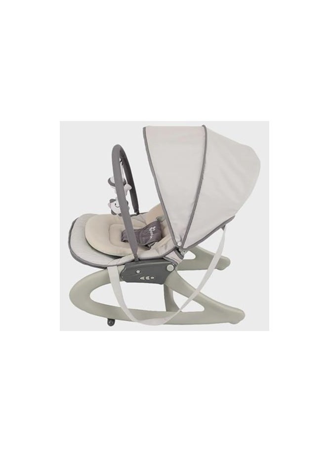 Mamalove Mamalove Rocker Baby Rocking Chair With Adjustable Canopy And Toys GR40C (Grey)  - Image 3