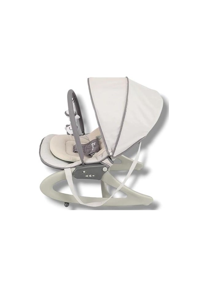 Mamalove Mamalove Rocker Baby Rocking Chair With Adjustable Canopy And Toys GR40C (Grey)  - Image 5
