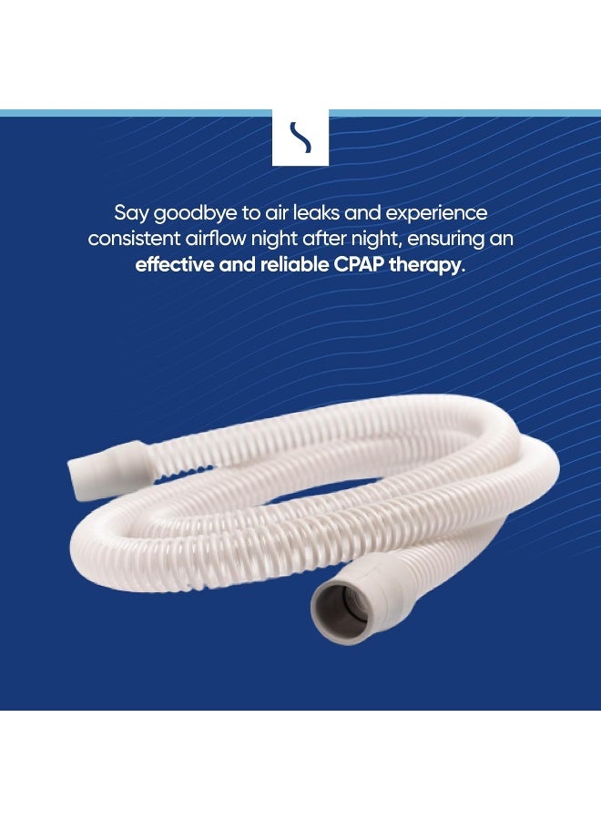 Snugell Universal CPAP Tube by Snugell (6ft) - Medical Grade Flexible Polymer CPAP Hose - Compatible with All Major CPAP Machines and Most CPAP BiPap, and BiLevel Device Brands - Image 2