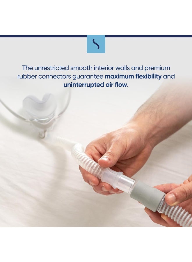 Snugell Universal CPAP Tube by Snugell (6ft) - Medical Grade Flexible Polymer CPAP Hose - Compatible with All Major CPAP Machines and Most CPAP BiPap, and BiLevel Device Brands - Image 3