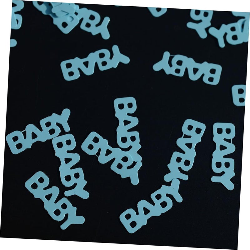 Blue Confetti Paper Scraps 30g Mixed Shapes Footprints Birthday Party Shower Decoration - Image 3