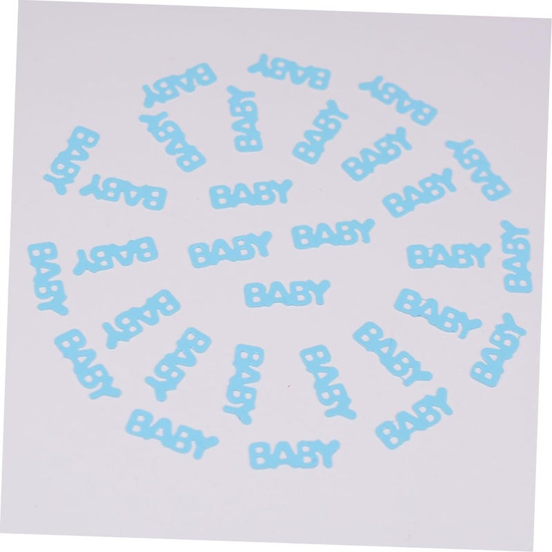 Blue Confetti Paper Scraps 30g Mixed Shapes Footprints Birthday Party Shower Decoration - Image 5