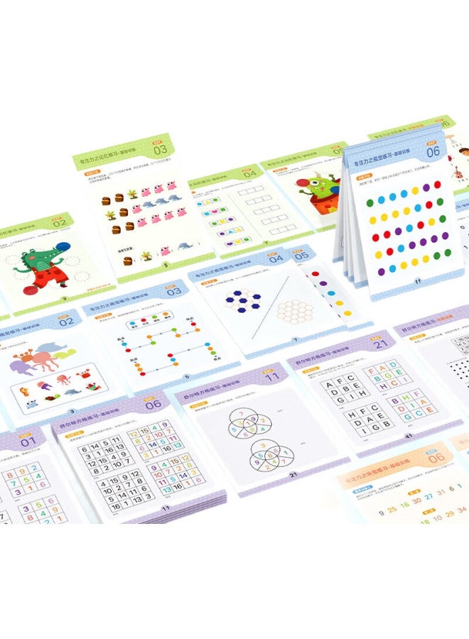 Pinwheel Shulte Grid Concentration Training Complete Set For Ages 3-6 Attention-Boosting Toy, Shulte Low Level - Image 1
