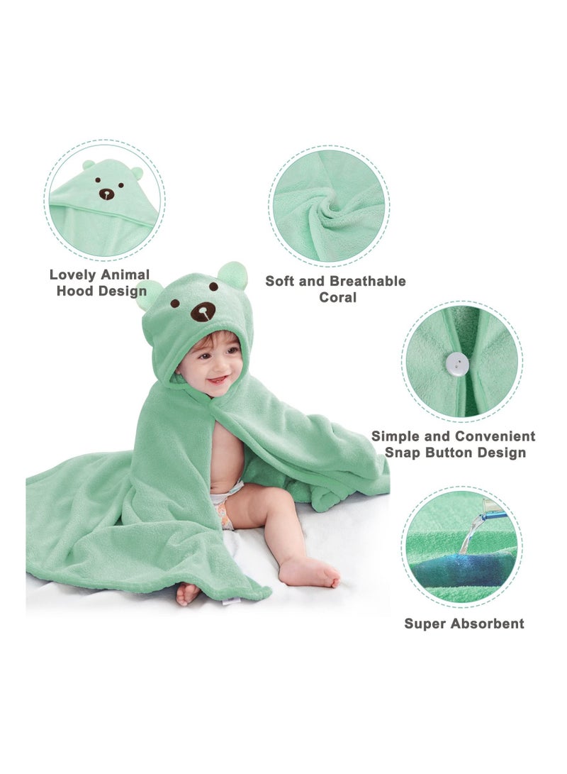 Y&D Kids Bath Beach Towel Terry Cloth Cover for Boys Girls Softest Hooded Wrap Pool Babie Toddler Bathrobe - Image 2