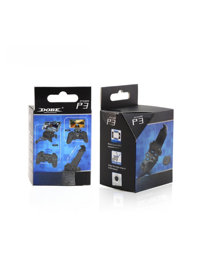 DOBE PS3 مقبض بلوتوث حامل الهاتف المحمول Android GamePad Stand قابل للتمدد بمشبك TP3-466- لون المنتج: أسود - Image 1
