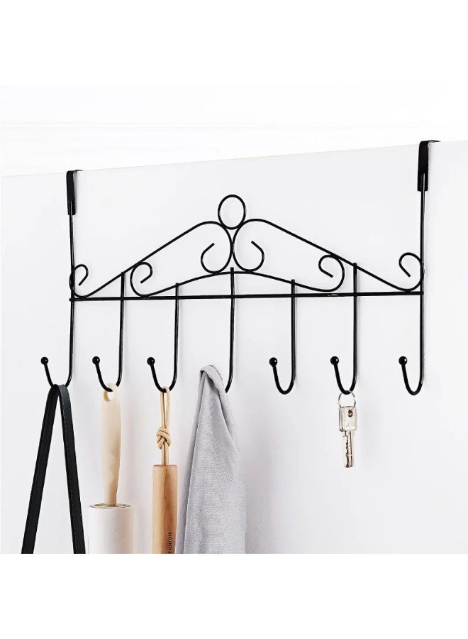 Metal door hanger 7 hooks without nails - Image 4