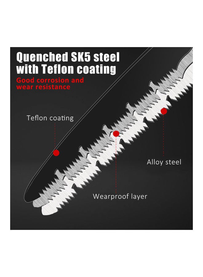 Non-Slip Folding Pruning Saw Black/White - Image 4