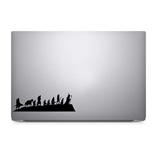 Bargain Max Decals Rings Lord Caravan Fellowship Sticker Decal Notebook Car Laptop 8" x 2" (Black) - Image 3