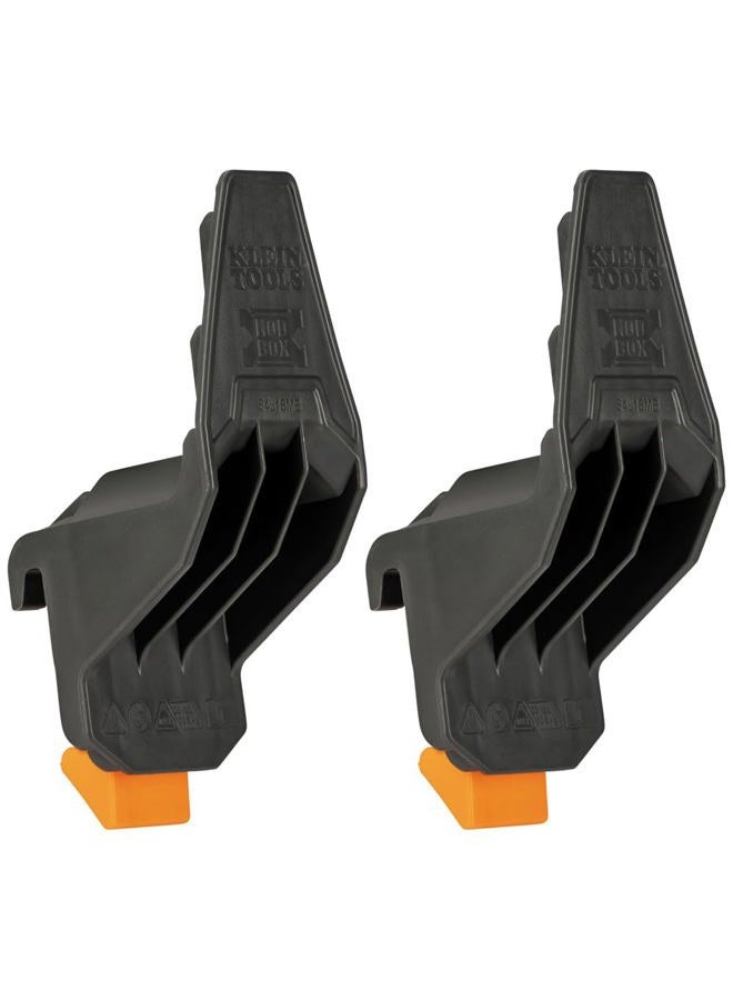 Klein Tools 54816MB MODbox Multi-Hooks, Modular Tool Storage System Side Mounting Accessory, Easy One-Handed Attachment, Versatile Hanging - Image 1