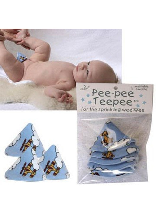 Beba Bean Beba Bean - Peepee Teepee for the Sprinkling WeeWeee, Baby Pee Shield , Airplane Design - 5 pack - Image 3