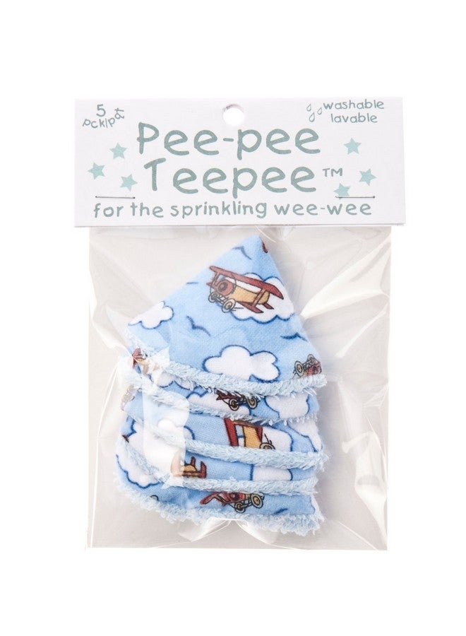 Beba Bean Beba Bean - Peepee Teepee for the Sprinkling WeeWeee, Baby Pee Shield , Airplane Design - 5 pack - Image 1