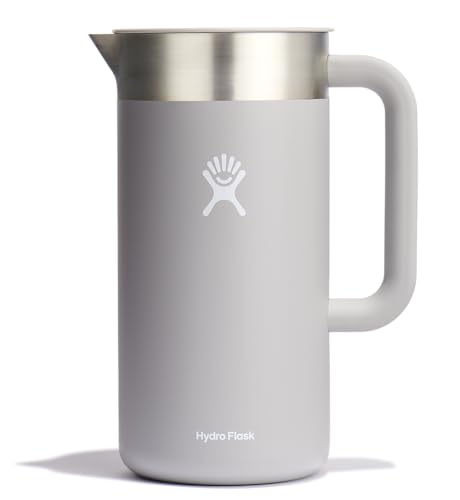 Hydro Flask Outdoor Insulated 51 Oz Pitcher Stainless Steel Beverage Container Camping Kitchen Essentials Birch Gray - Image 1
