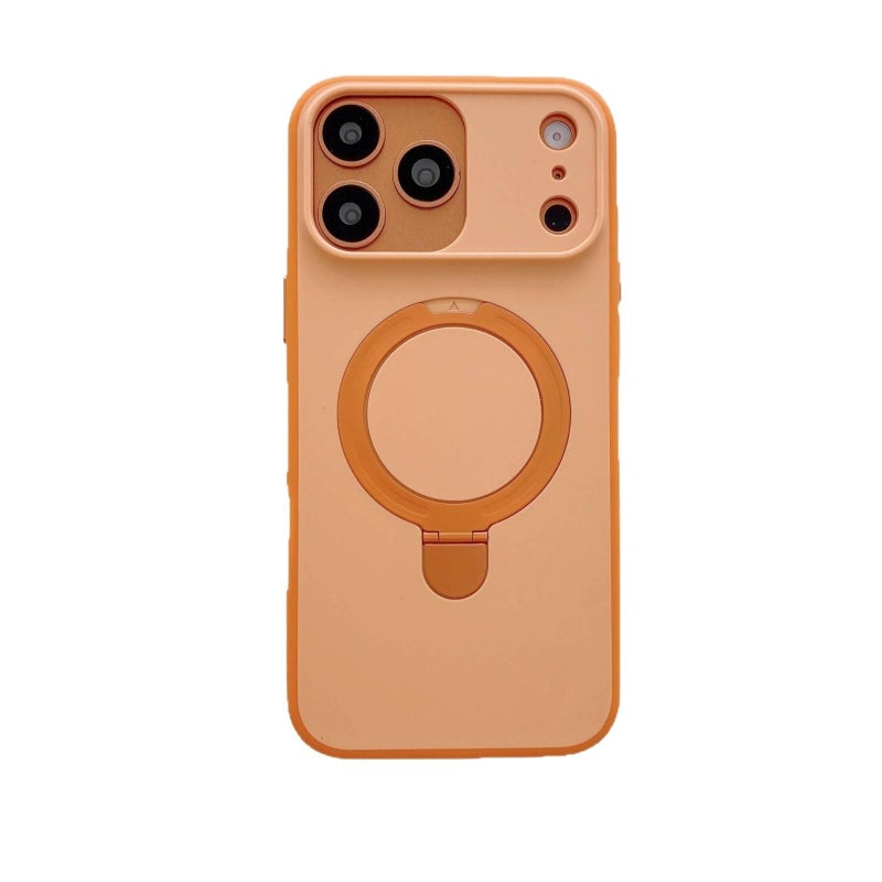 MS غطاء واقي بAcrylic لـ iPhone 15 / 15 Plus / 15 Pro / 15 Pro Max مع حامل قائم وملمس ناعم مع ملمس غير لامع مع مقبض مانع للانزلاق باللون أزرق مضاد للانزلاق بوظيفة حامل من الأكريليك ب. - Image 5