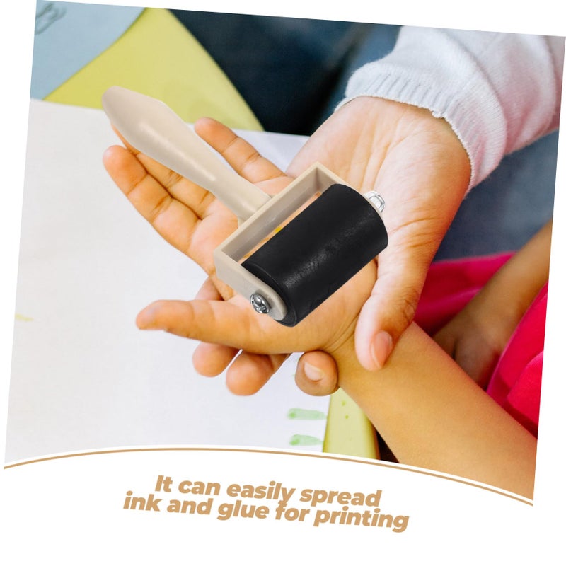 5 Pack Kids Printmaking Brayer Set Classroom Crafts Plastic Stamping Tool - Image 5