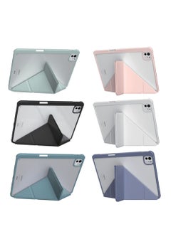 I47 Case for iPad Pro 11 Inch M4 2024 5th Generation Tri-Fold Smart Cover for iPad Pro 11 Inch with Auto Sleep/Wake for iPad 11 Pro 2024 (Pink)  - Image 3