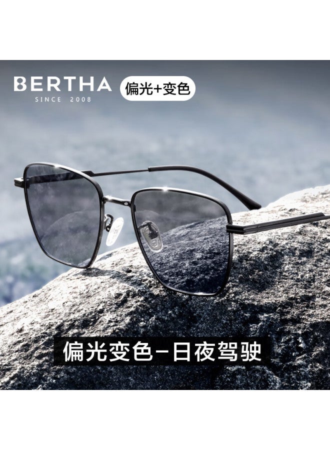 Bertha Polarized Photochromic Sungl For Men, Day And Night Driving Uv Protection Anti-glare - Image 3