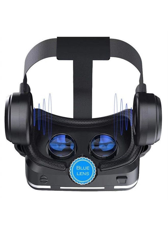 VR SHINECON - Virtual Reality VR Headset 3D Glasses Headset Helmets VR Goggles for TV, Movies & Video Games Compatible iOS, Android &Support 4.7-6.53 inch with Remote Control - Image 1