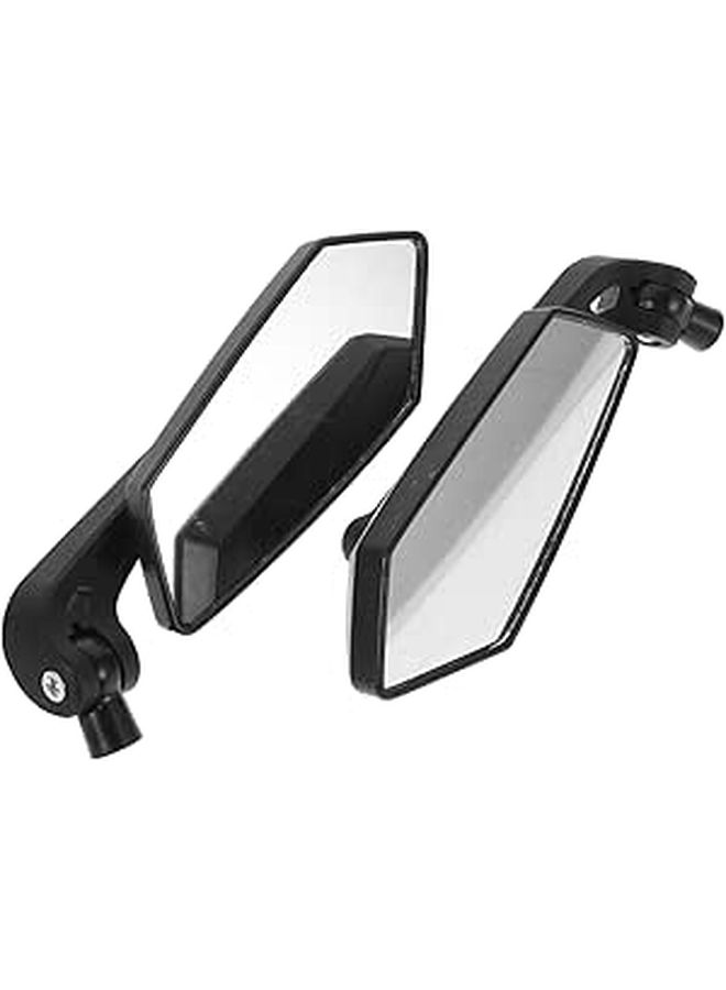 Bicycle Rearview Mirror Handlebar Mount 360 Rotatable Wide Angle Convex Safety Pair - Image 1