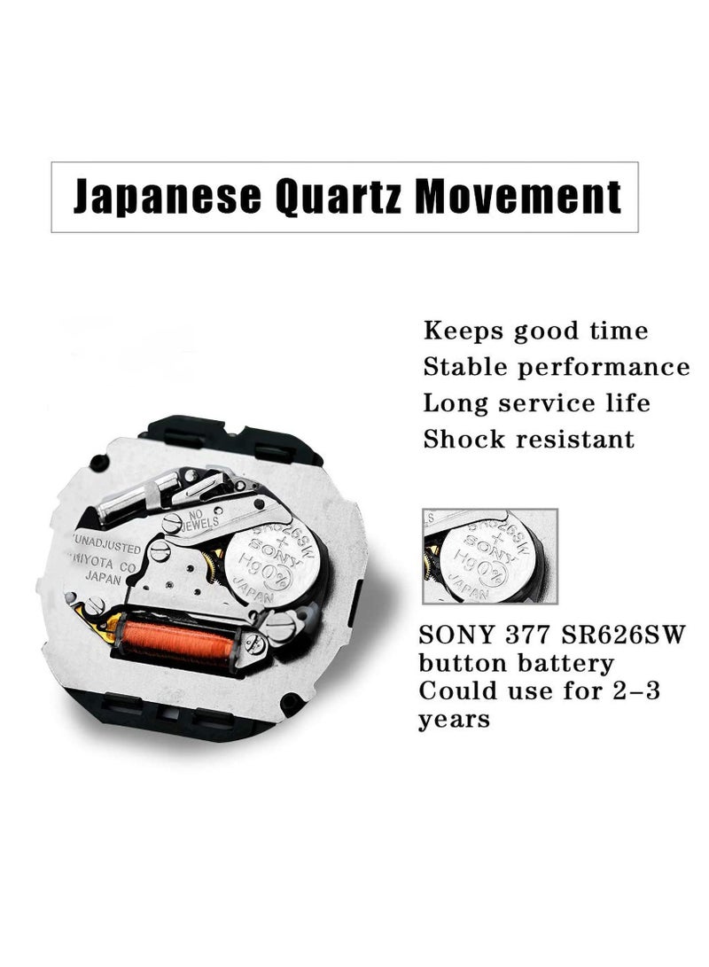 Zikra Valentines Couple Pair Quartz Watches Luminous Calendar Date Window 3ATM Waterproof, Casual Stainless Steel His and Hers Wristwatch for Men Women Lovers Wedding Romantic Gifts Set of 2d - Image 5