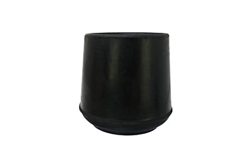 Shepherd Hardware 2 Pack Non-Slip Round Rubber Leg Tip Protectors 1-1/2" Inner Diameter for Chairs, Stools & Tables on Hardwood, Laminate, Tile & Vinyl - Reduce Noise & Prevent Scratches – Black - Image 3