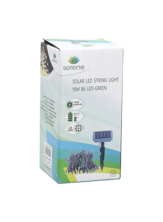 serene 86-LED Solar Powered Outdoor String Light for Festival Decoration Green 10m - Image 4