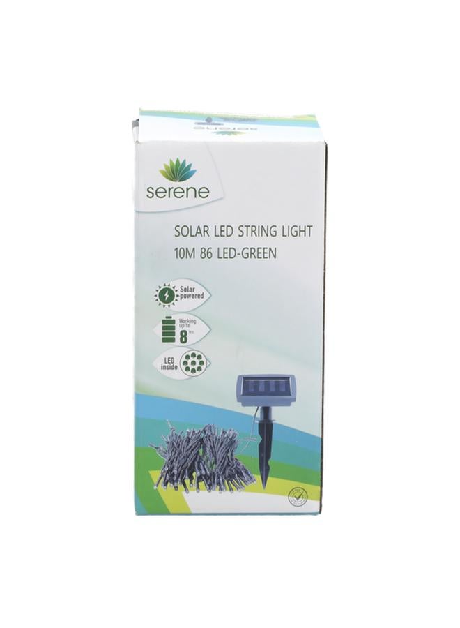 serene 86-LED Solar Powered Outdoor String Light for Festival Decoration Green 10m - Image 2