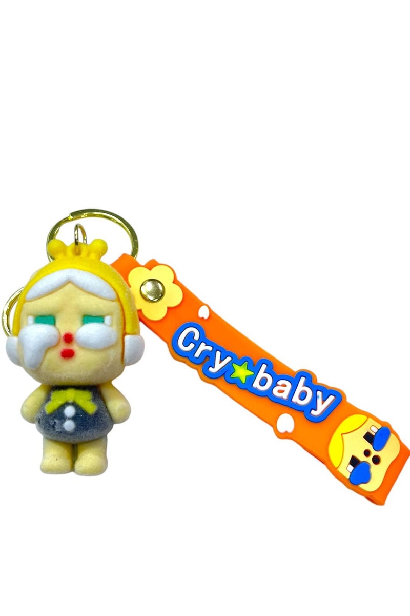 CRYBABY Keychain - Cute Cartoon Keychain - 3D - Unique Pendant - Rubber Toys - Backpack Hanger - Bag Decoration - Birthday Gifts