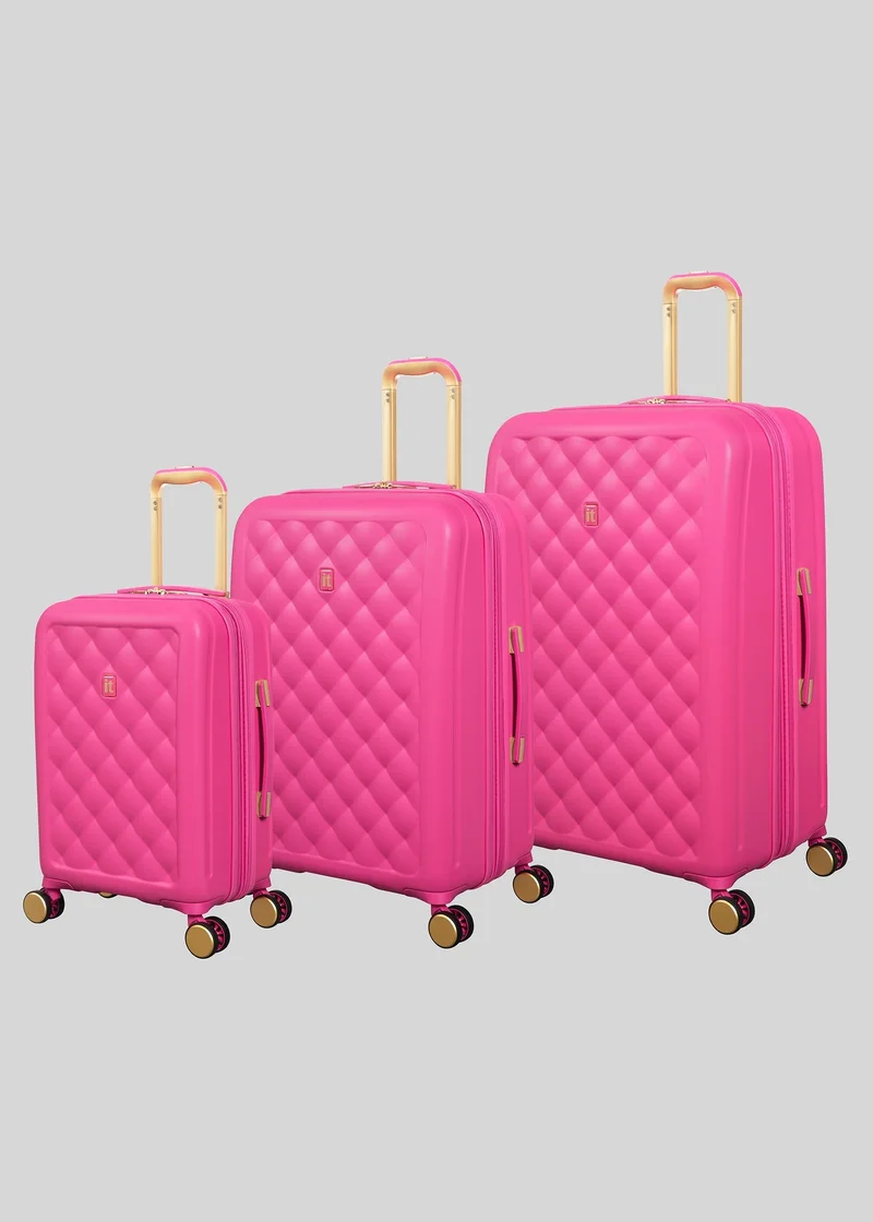 Matalan IT Luggage Pink Fashionista Hard Suitcase