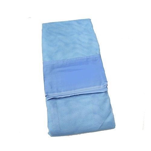 Ans Polycotton King Size Mosquito Net 6.5 x 6.5 Ft – Square Blue Double Bed Net with Cotton Border, Breathable, Durable & Washable Mosquito Protection for Bedroom - Image 3