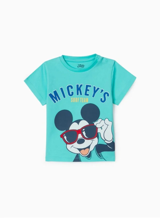 Zippy T-Shirt for Baby Boys 'Mickey', Aqua Green