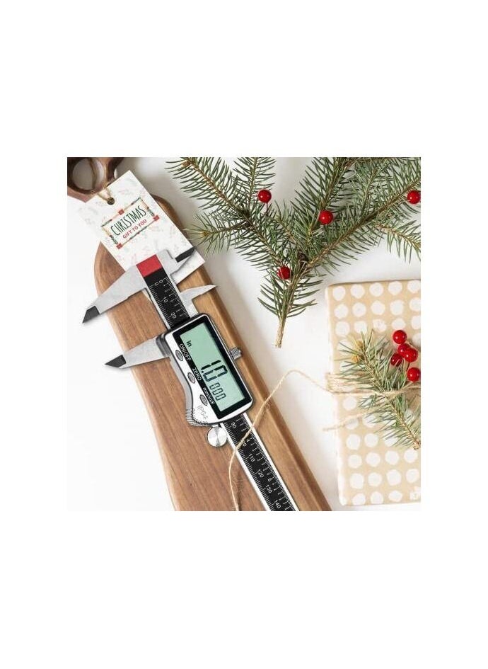 Digital Caliper Measuring Tool, Large LCD, Digital Calipers 8 inch / 200 mm, Electronic Micrometer Vernier with Fractions