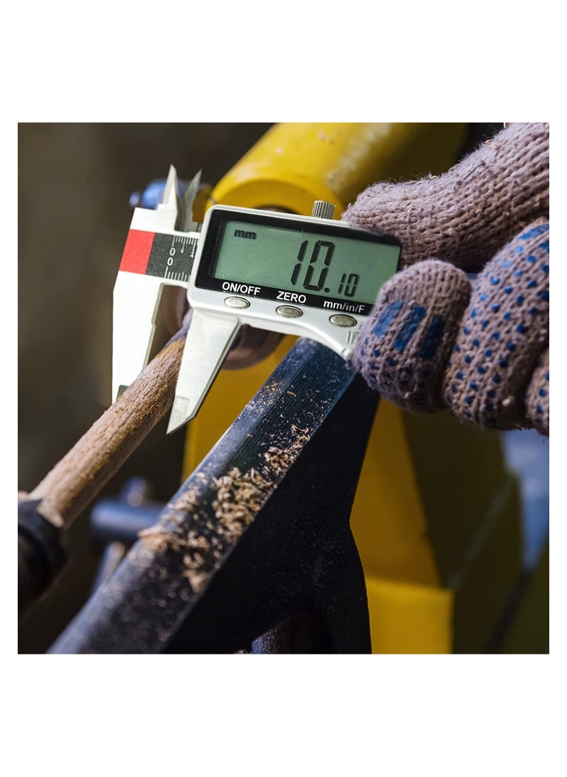Digital Caliper Measuring Tool, Large LCD, Digital Calipers 8 inch / 200 mm, Electronic Micrometer Vernier with Fractions