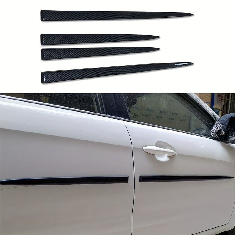 Glossy Black Universal Protective Strips For General Motors Car Door Edges - Image 3